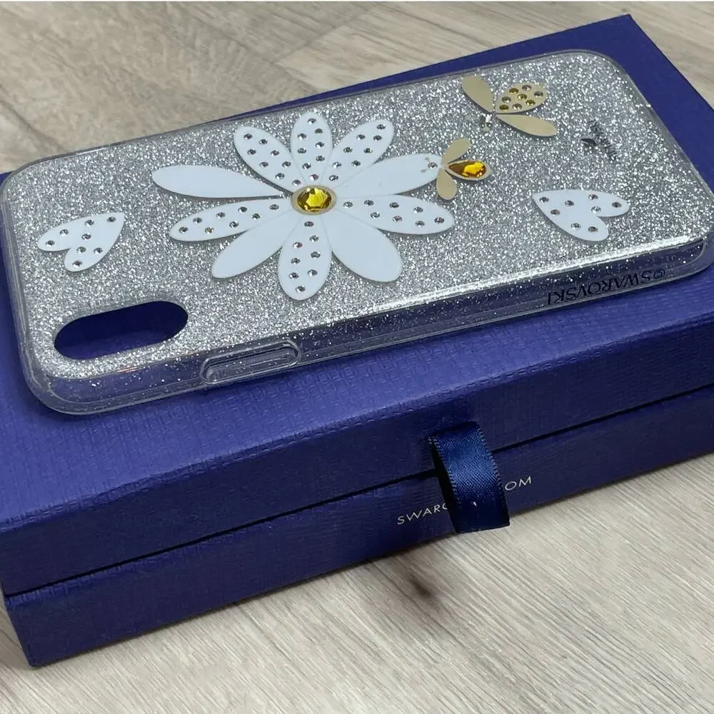 Swarovski Eternal Flower  Heart Bee Print Iphone X / XS Case